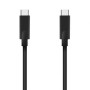 Cable USB 3.2 Tipo-C Aisens A107-0706 5GBPS 3A 60W/ USB Tipo-C Macho - USB Tipo-C Macho/ Hasta 60W/ 625Mbps/ 4m/ Negro