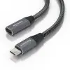 Cable Alargador USB 3.2 Aisens A107-0761/ USB Tipo-C Macho - USB Tipo-C Hembra/ Hasta 100W/ 20Gbps/ 1.5m/ Gris Cable Alargador USB 3.2 Aisens A107-0761/ USB Tipo-C Macho - USB Tipo-C Hembra/ Hasta 100W/ 20Gbps/ 1.5m/ Gris