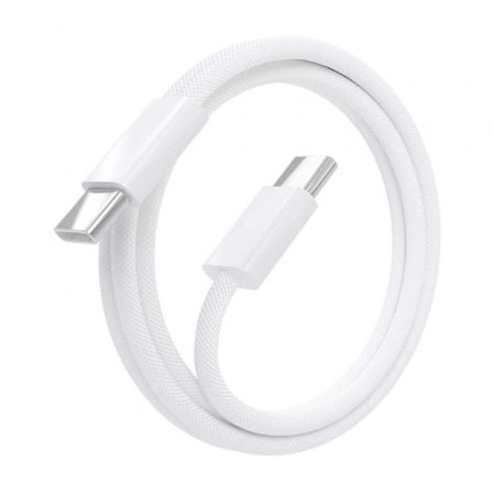 Cable USB 2.0 Tipo-C Aisens A107-0855/ USB Tipo-C Macho - USB Macho/ Hasta 60W/ 480Mbps/ 1m/ Blanco Cable USB 2.0 Tipo-C Aisens A107-0855/ USB Tipo-C Macho - USB Macho/ Hasta 60W/ 480Mbps/ 1m/ Blanco