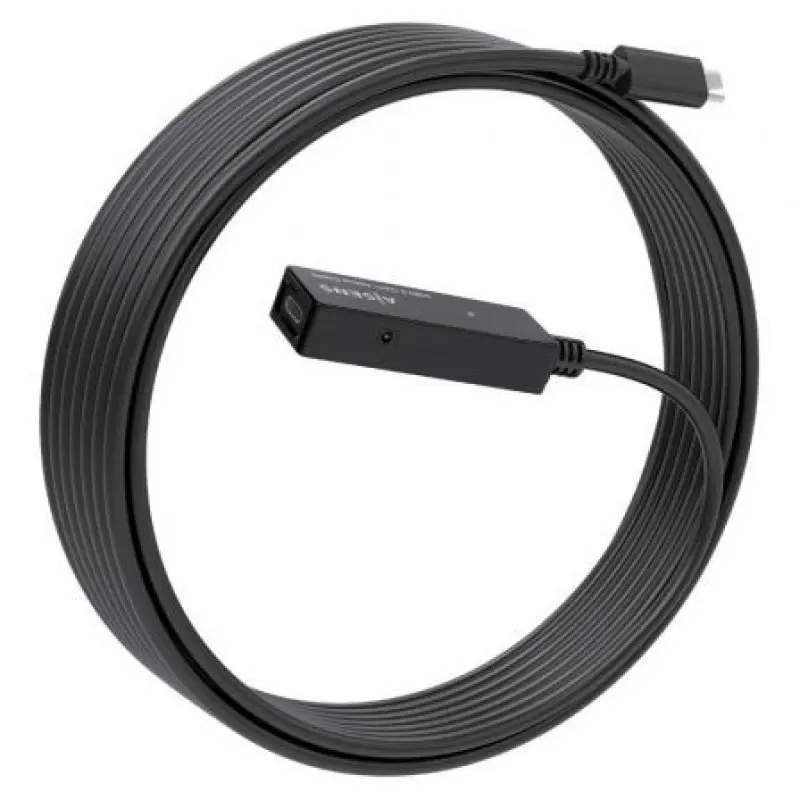 Cable Alargador USB 3.2 con Amplificador Aisens A107-0869/ USB Tipo-C Macho - USB Tipo-C Hembra/ Hasta 100W/ 20Gbps/ 5m/ Negro Cable Alargador USB 3.2 con Amplificador Aisens A107-0869/ USB Tipo-C Macho - USB Tipo-C Hembra/ Hasta 100W/ 20Gbps/ 5m/ Negro