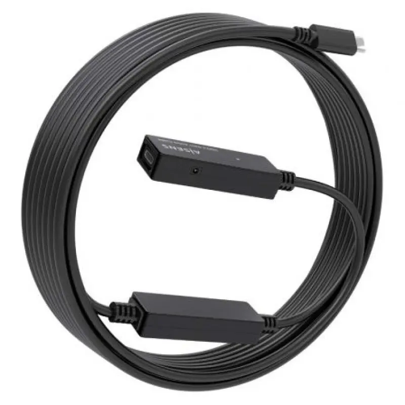 Cable Alargador USB 3.2 con Amplificador Aisens A107-0870/ USB Tipo-C Macho - USB Tipo-C Hembra/ Hasta 100W/ 20Gbps/ 10m/ Negro Cable Alargador USB 3.2 con Amplificador Aisens A107-0870/ USB Tipo-C Macho - USB Tipo-C Hembra/ Hasta 100W/ 20Gbps/ 10m/ Negro