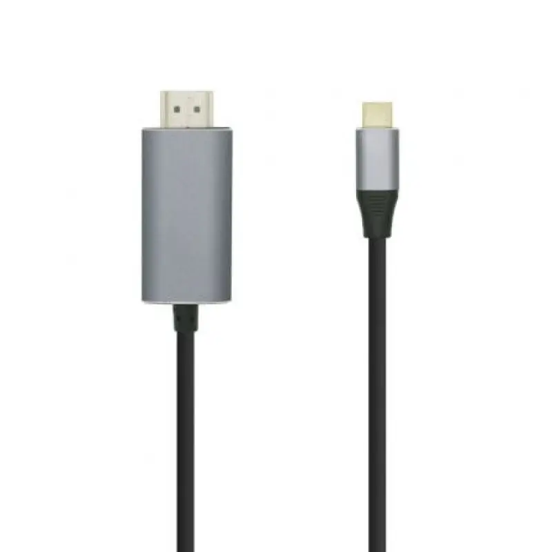 Cable Conversor Aisens A109-0392/ USB Tipo-C Macho - HDMI Macho/ Hasta 27W/ 1250Mbps/ 80cm/ Negro Cable Conversor Aisens A109-0392/ USB Tipo-C Macho - HDMI Macho/ Hasta 27W/ 1250Mbps/ 80cm/ Negro