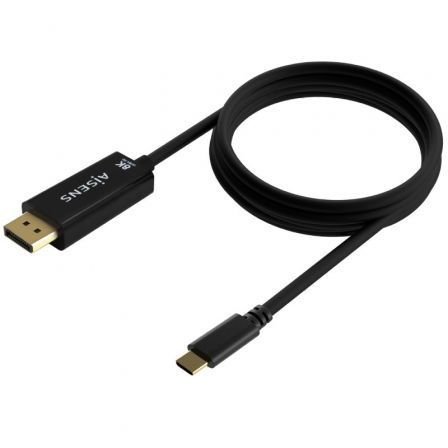 Cable Conversor Aisens A109-0688/ USB Tipo-C Macho - DisplayPort Macho/ Hasta 27W/ 1250Mbps/ 80cm/ Negro Cable Conversor Aisens A109-0688/ USB Tipo-C Macho - DisplayPort Macho/ Hasta 27W/ 1250Mbps/ 80cm/ Negro