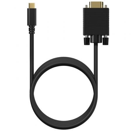 Cable Conversor Aisens A109-0692/ USB Tipo-C Macho - VGA Macho/ Hasta 27W/ 1250Mbps/ 80cm/ Negro Cable Conversor Aisens A109-0692/ USB Tipo-C Macho - VGA Macho/ Hasta 27W/ 1250Mbps/ 80cm/ Negro