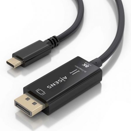 Cable Conversor Aisens A109-0879/ USB Tipo-C Macho - DisplayPort Macho/ 1.8m/ Negro Cable Conversor Aisens A109-0879/ USB Tipo-C Macho - DisplayPort Macho/ 1.8m/ Negro