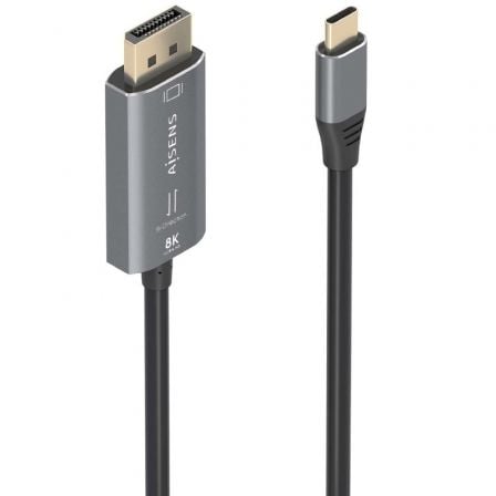 Cable Conversor Aisens A109-0880/ USB Tipo-C Macho - DisplayPort Macho/ 1.8m/ Negro Cable Conversor Aisens A109-0880/ USB Tipo-C Macho - DisplayPort Macho/ 1.8m/ Negro