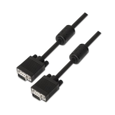 Cable SVGA Aisens A113-0074/ HDB15 Macho - HDB15 Macho/ Hasta 3W/ 10Mbps/ 10m/ Negro Cable SVGA Aisens A113-0074/ HDB15 Macho - HDB15 Macho/ Hasta 3W/ 10Mbps/ 10m/ Negro