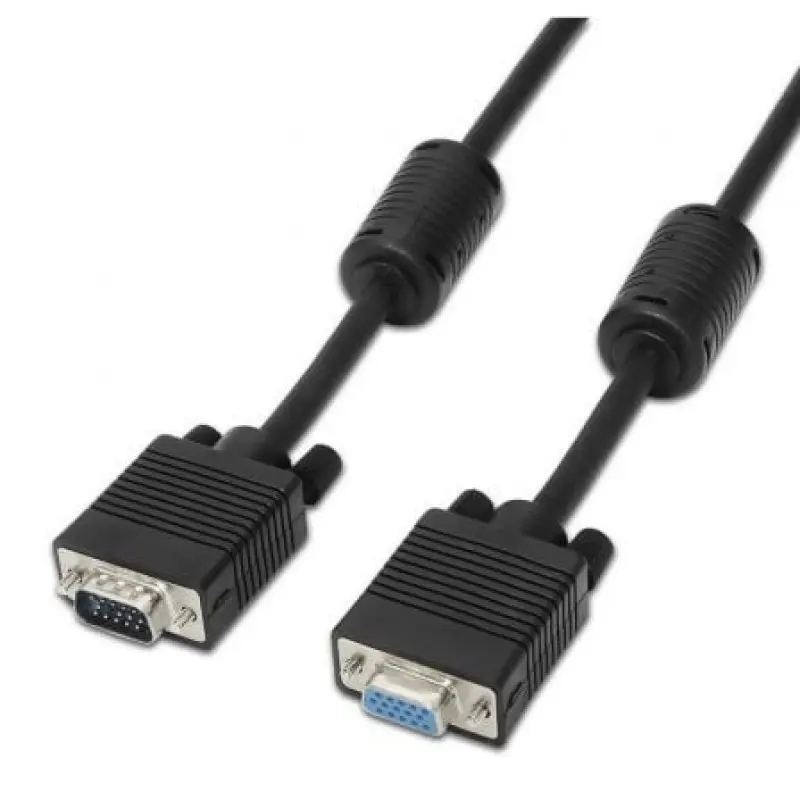 Cable Alargador SVGA Aisens A113-0078/ VGA Macho - VGA Hembra/ Hasta 3W/ 10Mbps/ 1.8m/ Negro Cable Alargador SVGA Aisens A113-0078/ VGA Macho - VGA Hembra/ Hasta 3W/ 10Mbps/ 1.8m/ Negro