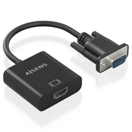 Cable Conversor Aisens A115-0873/ VGA Macho/ HDMI Hembra - Jack 3.5 Hembra - MicroUSB / 20cm/ Negro Cable Conversor Aisens A115-0873/ VGA Macho/ HDMI Hembra - Jack 3.5 Hembra - MicroUSB / 20cm/ Negro