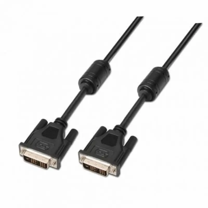 Cable DVI Aisens A117-0086/ DVI-D Macho - DVI-D Macho/ Hasta 3W/ 10Mbps/ 1.8m/ Negro Cable DVI Aisens A117-0086/ DVI-D Macho - DVI-D Macho/ Hasta 3W/ 10Mbps/ 1.8m/ Negro