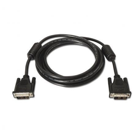 Cable DVI Aisens A117-0086/ DVI-D Macho - DVI-D Macho/ Hasta 3W/ 10Mbps/ 1.8m/ Negro Cable DVI Aisens A117-0086/ DVI-D Macho - DVI-D Macho/ Hasta 3W/ 10Mbps/ 1.8m/ Negro