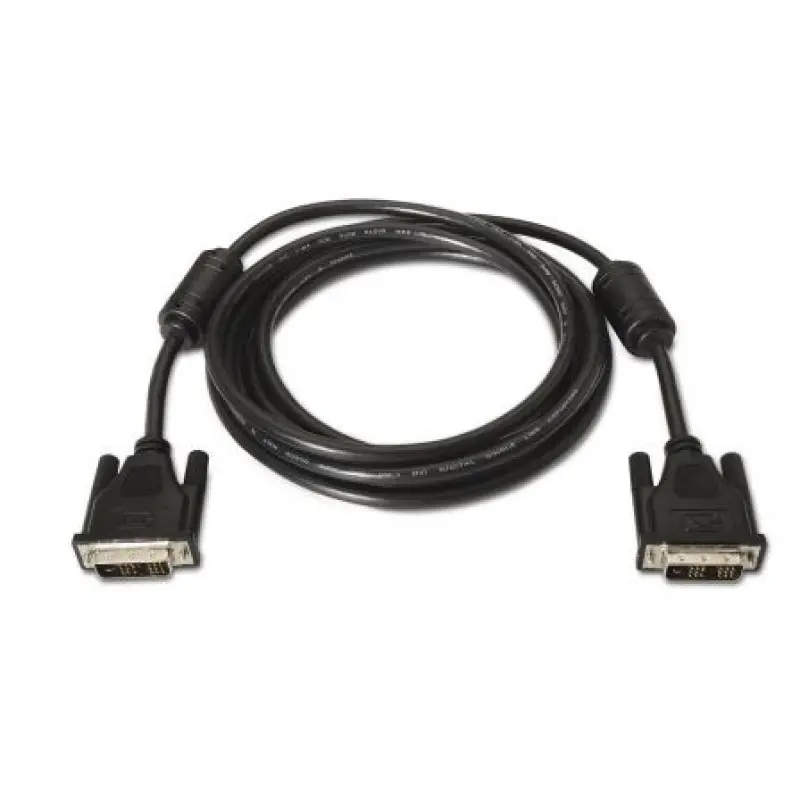 Cable DVI Aisens A117-0086/ DVI-D Macho - DVI-D Macho/ Hasta 3W/ 10Mbps/ 1.8m/ Negro Cable DVI Aisens A117-0086/ DVI-D Macho - DVI-D Macho/ Hasta 3W/ 10Mbps/ 1.8m/ Negro