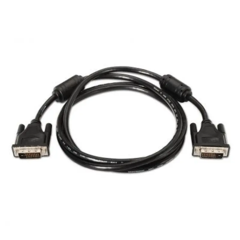 Cable DVI Aisens A117-0089/ DVI-D Macho - DVI-D Macho/ Hasta 3W/ 10Mbps/ 1.8m/ Negro Cable DVI Aisens A117-0089/ DVI-D Macho - DVI-D Macho/ Hasta 3W/ 10Mbps/ 1.8m/ Negro