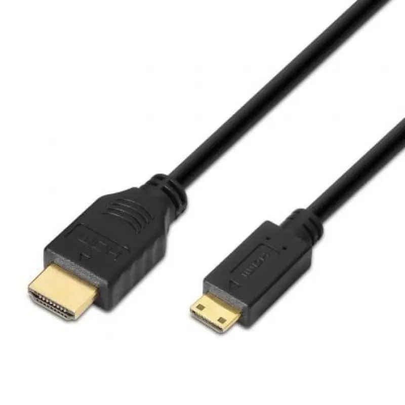 Cable HDMI Aisens A119-0114/ HDMI Macho - Mini HDMI Macho/ Hasta 10W/ 720Mbps/ 1.8m/ Negro Cable HDMI Aisens A119-0114/ HDMI Macho - Mini HDMI Macho/ Hasta 10W/ 720Mbps/ 1.8m/ Negro