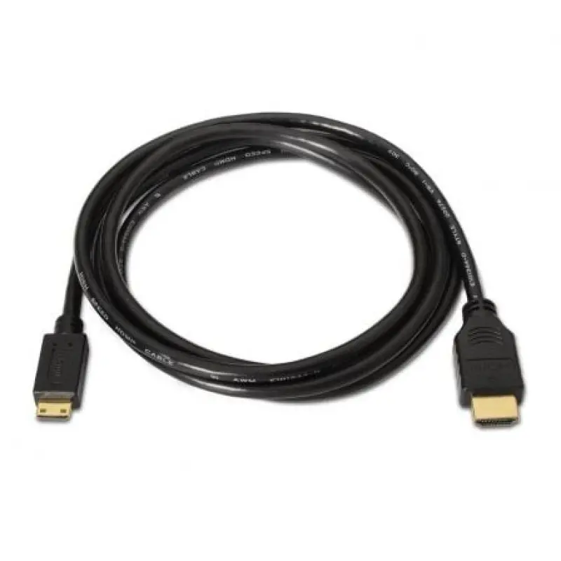 Cable HDMI Aisens A119-0115/ HDMI Macho - Mini HDMI Macho/ Hasta 10W/ 720Mbps/ 3m/ Negro Cable HDMI Aisens A119-0115/ HDMI Macho - Mini HDMI Macho/ Hasta 10W/ 720Mbps/ 3m/ Negro
