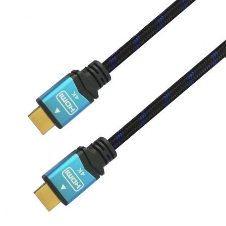 Cable HDMI 2.0 4K Aisens A120-0357/ HDMI Macho - HDMI Macho/ Hasta 10W/ 2250Mbps/ 2m/ Negro/ Azul Cable HDMI 2.0 4K Aisens A120-0357/ HDMI Macho - HDMI Macho/ Hasta 10W/ 2250Mbps/ 2m/ Negro/ Azul