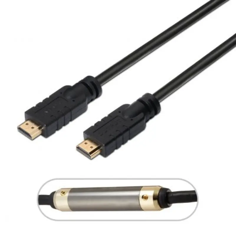 Cable HDMI 2.0 4K Aisens A120-0375/ HDMI Macho - HDMI Macho/ Hasta 10W/ 2250Mbps/ 25m/ Negro Cable HDMI 2.0 4K Aisens A120-0375/ HDMI Macho - HDMI Macho/ Hasta 10W/ 2250Mbps/ 25m/ Negro