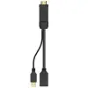 Cable Conversor 4K Aisens A122-0642/ HDMI Macho - DisplayPort Hembra - USB Macho/ Hasta 10W/ 2250Mbps/ 10cm + 10cm/ Negro Cable Conversor 4K Aisens A122-0642/ HDMI Macho - DisplayPort Hembra - USB Macho/ Hasta 10W/ 2250Mbps/ 10cm + 10cm/ Negro
