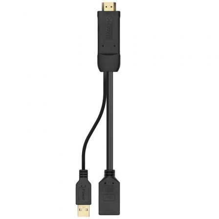 Cable Conversor 4K Aisens A122-0642/ HDMI Macho - DisplayPort Hembra - USB Macho/ Hasta 10W/ 2250Mbps/ 10cm + 10cm/ Negro Cable Conversor 4K Aisens A122-0642/ HDMI Macho - DisplayPort Hembra - USB Macho/ Hasta 10W/ 2250Mbps/ 10cm + 10cm/ Negro