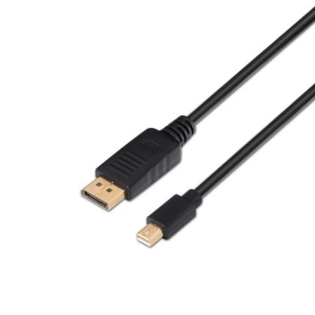 Cable Mini DisplayPort Aisens A124-0131/ DisplayPort Macho - Mini DisplayPort Macho/ Hasta 5W/ 2300Mbps/ 2m/ Negro Cable Mini DisplayPort Aisens A124-0131/ DisplayPort Macho - Mini DisplayPort Macho/ Hasta 5W/ 2300Mbps/ 2m/ Negro