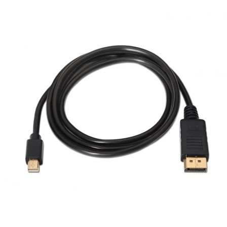 Cable Mini DisplayPort Aisens A124-0131/ DisplayPort Macho - Mini DisplayPort Macho/ Hasta 5W/ 2300Mbps/ 2m/ Negro Cable Mini DisplayPort Aisens A124-0131/ DisplayPort Macho - Mini DisplayPort Macho/ Hasta 5W/ 2300Mbps/ 2m/ Negro