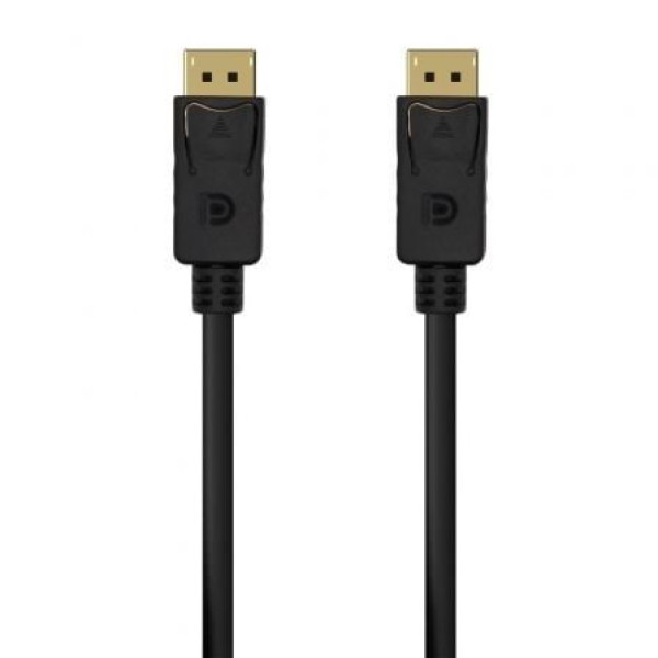 Cable DisplayPort 1.2 4K Aisens A124-0549/ DisplayPort Macho - DisplayPort Macho/ Hasta 5W/ 2300Mbps/ 1.5m/ Negro