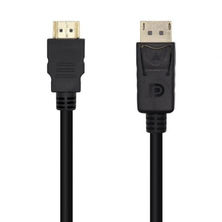 Cable Conversor Aisens A125-0460/ Displayport Macho - HDMI Macho/ Hasta 5W/ 2300Mbps/ 3m/ Negro Cable Conversor Aisens A125-0460/ Displayport Macho - HDMI Macho/ Hasta 5W/ 2300Mbps/ 3m/ Negro
