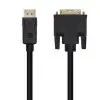 Cable Conversor Aisens A125-0463/ DisplayPort Macho - DVI Macho/ Hasta 5W/ 2300Mbps/ 3m/ Negro Cable Conversor Aisens A125-0463/ DisplayPort Macho - DVI Macho/ Hasta 5W/ 2300Mbps/ 3m/ Negro