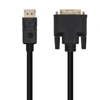 Cable Conversor Aisens A125-0463/ DisplayPort Macho - DVI Macho/ Hasta 5W/ 2300Mbps/ 3m/ Negro Cable Conversor Aisens A125-0463/ DisplayPort Macho - DVI Macho/ Hasta 5W/ 2300Mbps/ 3m/ Negro