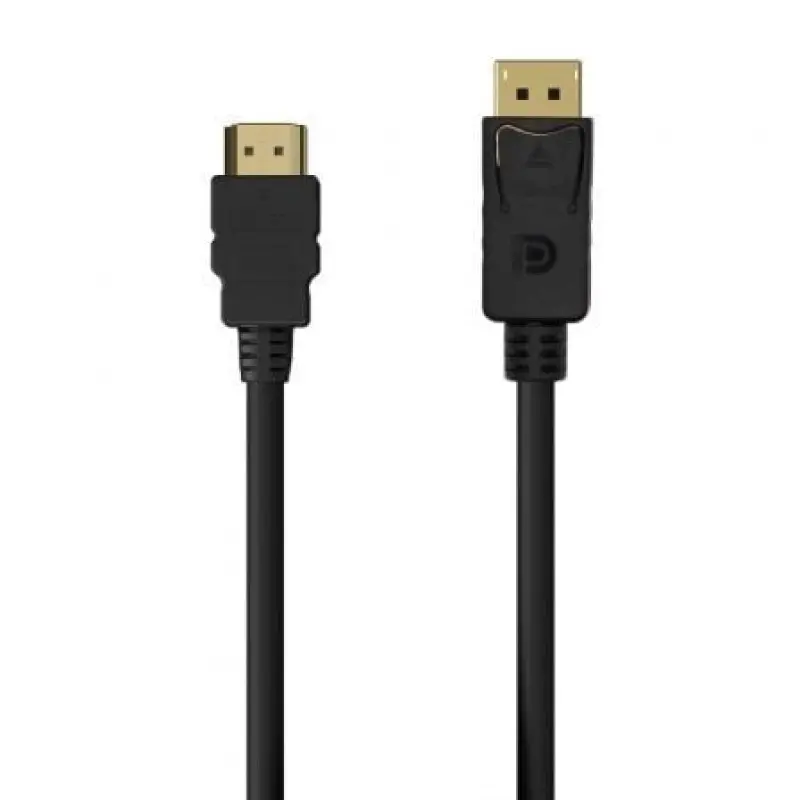 Cable Conversor Aisens A125-0550/ Displayport Macho - HDMI Macho/ Hasta 5W/ 2300Mbps/ 50cm/ Negro Cable Conversor Aisens A125-0550/ Displayport Macho - HDMI Macho/ Hasta 5W/ 2300Mbps/ 50cm/ Negro