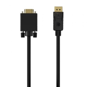 Cable Conversor Aisens A125-0552/ DisplayPort Macho - VGA Macho/ Hasta 5W/ 2300Mbps/ 1m/ Negro Cable Conversor Aisens A125-0552/ DisplayPort Macho - VGA Macho/ Hasta 5W/ 2300Mbps/ 1m/ Negro