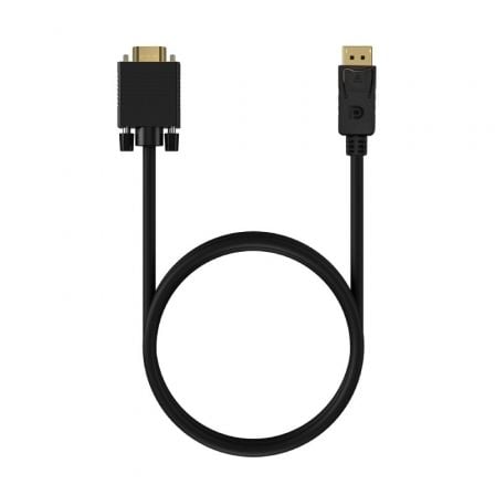 Cable Conversor Aisens A125-0552/ DisplayPort Macho - VGA Macho/ Hasta 5W/ 2300Mbps/ 1m/ Negro Cable Conversor Aisens A125-0552/ DisplayPort Macho - VGA Macho/ Hasta 5W/ 2300Mbps/ 1m/ Negro