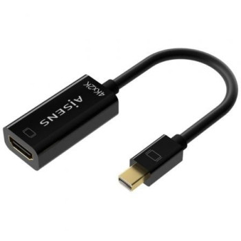 Cable Conversor Aisens A125-0643/ Mini DisplayPort Macho - HDMI Hembra/ Hasta 5W/ 2300Mbps/ 15cm/ Negro Cable Conversor Aisens A125-0643/ Mini DisplayPort Macho - HDMI Hembra/ Hasta 5W/ 2300Mbps/ 15cm/ Negro