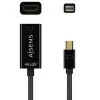 Cable Conversor Aisens A125-0643/ Mini DisplayPort Macho - HDMI Hembra/ Hasta 5W/ 2300Mbps/ 15cm/ Negro Cable Conversor Aisens A125-0643/ Mini DisplayPort Macho - HDMI Hembra/ Hasta 5W/ 2300Mbps/ 15cm/ Negro