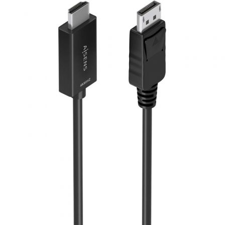 Cable Conversor Aisens A125-0892/ Displayport Macho - HDMI Macho/ 1m/ Negro Cable Conversor Aisens A125-0892/ Displayport Macho - HDMI Macho/ 1m/ Negro