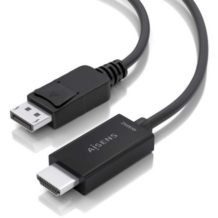 Cable Conversor Aisens A125-0892/ Displayport Macho - HDMI Macho/ 1m/ Negro Cable Conversor Aisens A125-0892/ Displayport Macho - HDMI Macho/ 1m/ Negro