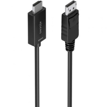 Cable Conversor Aisens A125-0893/ Displayport Macho - HDMI Macho/ 1.5m/ Negro Cable Conversor Aisens A125-0893/ Displayport Macho - HDMI Macho/ 1.5m/ Negro