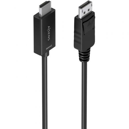 Cable Conversor Aisens A125-0895/ Displayport Macho - HDMI Macho/ 3m/ Negro Cable Conversor Aisens A125-0895/ Displayport Macho - HDMI Macho/ 3m/ Negro