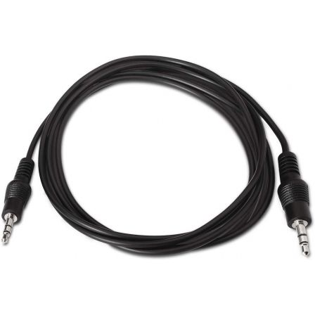 Cable Estéreo Aisens A128-0141/ Jack 3.5 Macho - Jack 3.5 Macho/ Hasta 0.1W/ 30cm/ Negro Cable Estéreo Aisens A128-0141/ Jack 3.5 Macho - Jack 3.5 Macho/ Hasta 0.1W/ 30cm/ Negro