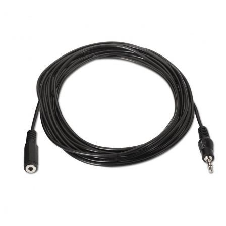 Cable Estéreo Aisens A128-0146/ Jack 3.5 Macho - Jack 3.5 Hembra/ Hasta 0.1W/ 3m/ Negro Cable Estéreo Aisens A128-0146/ Jack 3.5 Macho - Jack 3.5 Hembra/ Hasta 0.1W/ 3m/ Negro