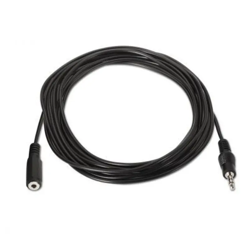 Cable Estéreo Aisens A128-0146/ Jack 3.5 Macho - Jack 3.5 Hembra/ Hasta 0.1W/ 3m/ Negro Cable Estéreo Aisens A128-0146/ Jack 3.5 Macho - Jack 3.5 Hembra/ Hasta 0.1W/ 3m/ Negro