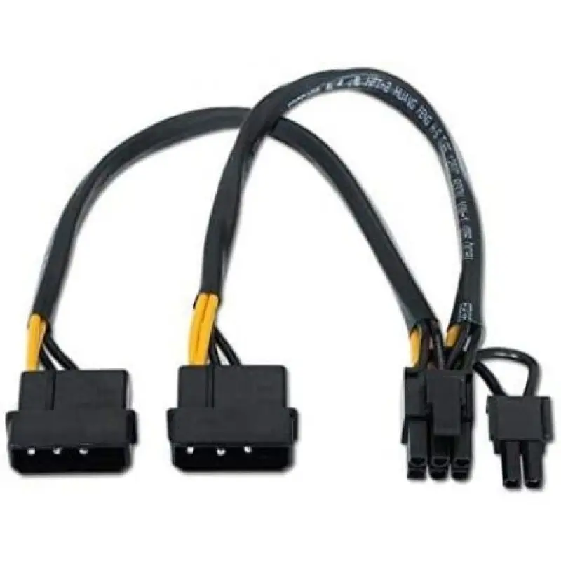 Cable Alimentación Tarjeta Gráfica Aisens A131-0165/ 2x Molex Macho - Molex 6+2 PIN Macho/ Hasta 54W/ 20cm Cable Alimentación Tarjeta Gráfica Aisens A131-0165/ 2x Molex Macho - Molex 6+2 PIN Macho/ Hasta 54W/ 20cm