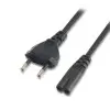 Cable Alimentación Forma 8 Aisens A132-0173/ CEE7/16 Macho - C7 Hembra/ Hasta 1500W/ 1.5m/ Negro Cable Alimentación Forma 8 Aisens A132-0173/ CEE7/16 Macho - C7 Hembra/ Hasta 1500W/ 1.5m/ Negro