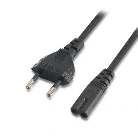 Cable Alimentación Forma 8 Aisens A132-0173/ CEE7/16 Macho - C7 Hembra/ Hasta 1500W/ 1.5m/ Negro Cable Alimentación Forma 8 Aisens A132-0173/ CEE7/16 Macho - C7 Hembra/ Hasta 1500W/ 1.5m/ Negro