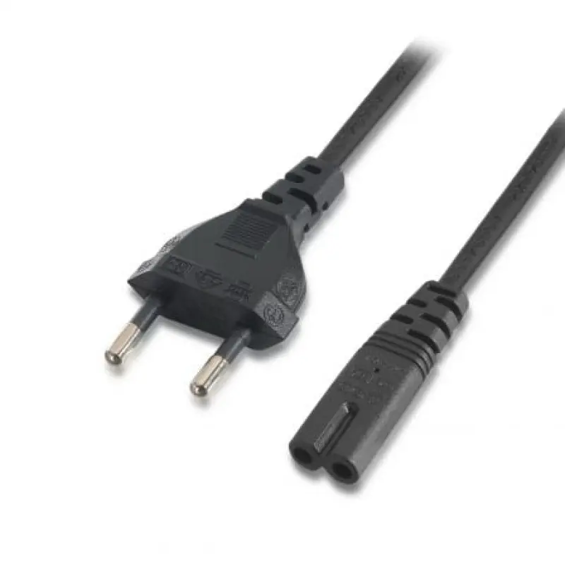 Cable Alimentación Forma 8 Aisens A132-0173/ CEE7/16 Macho - C7 Hembra/ Hasta 1500W/ 1.5m/ Negro Cable Alimentación Forma 8 Aisens A132-0173/ CEE7/16 Macho - C7 Hembra/ Hasta 1500W/ 1.5m/ Negro