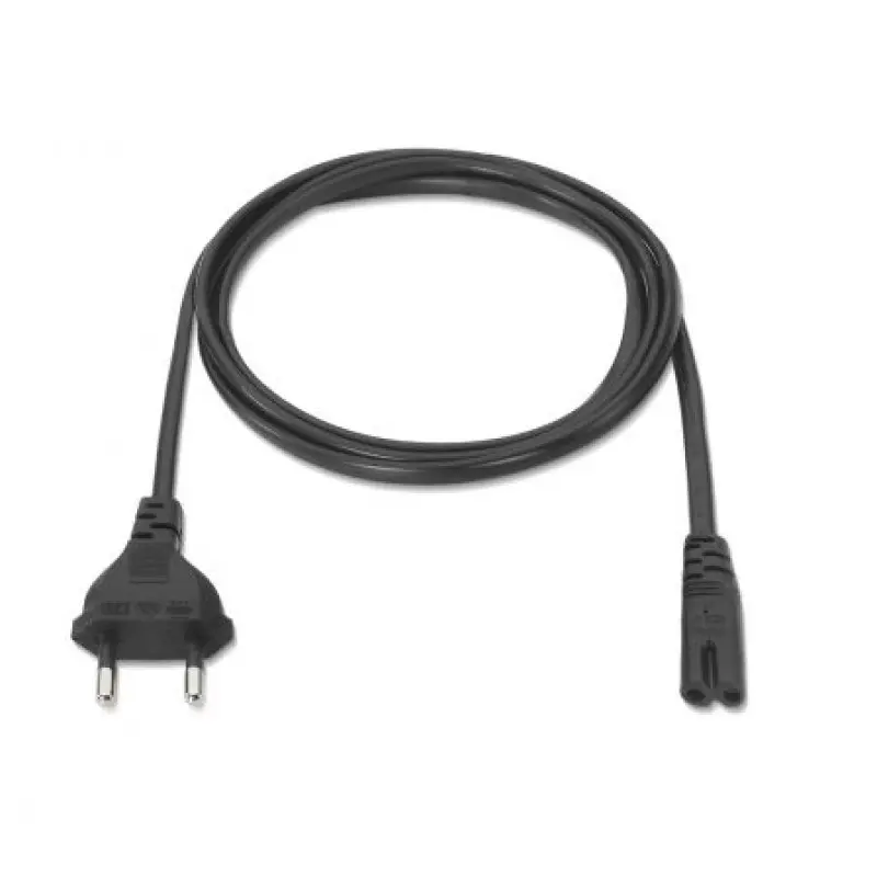 Cable Alimentación Forma 8 Aisens A132-0173/ CEE7/16 Macho - C7 Hembra/ Hasta 1500W/ 1.5m/ Negro Cable Alimentación Forma 8 Aisens A132-0173/ CEE7/16 Macho - C7 Hembra/ Hasta 1500W/ 1.5m/ Negro