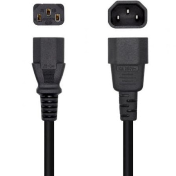 Cable Alimentación Aisens A132-0466/ C13 Hembra - C14 Macho/ Hasta 1500W/ 3m/ Negro Cable Alimentación Aisens A132-0466/ C13 Hembra - C14 Macho/ Hasta 1500W/ 3m/ Negro