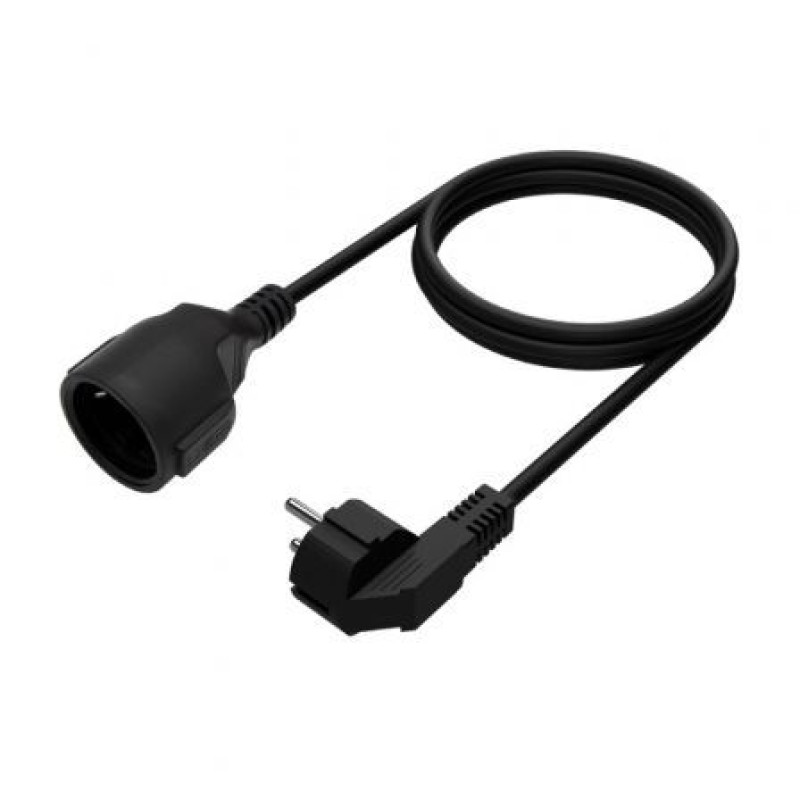 Cable Alargador de Alimentación Aisens A132-0600/ CEE7 Macho - CEE7 Hembra/ Hasta 1500W/ 2m/ Negro Cable Alargador de Alimentación Aisens A132-0600/ CEE7 Macho - CEE7 Hembra/ Hasta 1500W/ 2m/ Negro