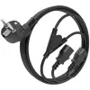 Cable Alimentación CPU Aisens A132-0865/ CEE7 Macho - 2x C13 Hembra/ 3m/ Negro Cable Alimentación CPU Aisens A132-0865/ CEE7 Macho - 2x C13 Hembra/ 3m/ Negro