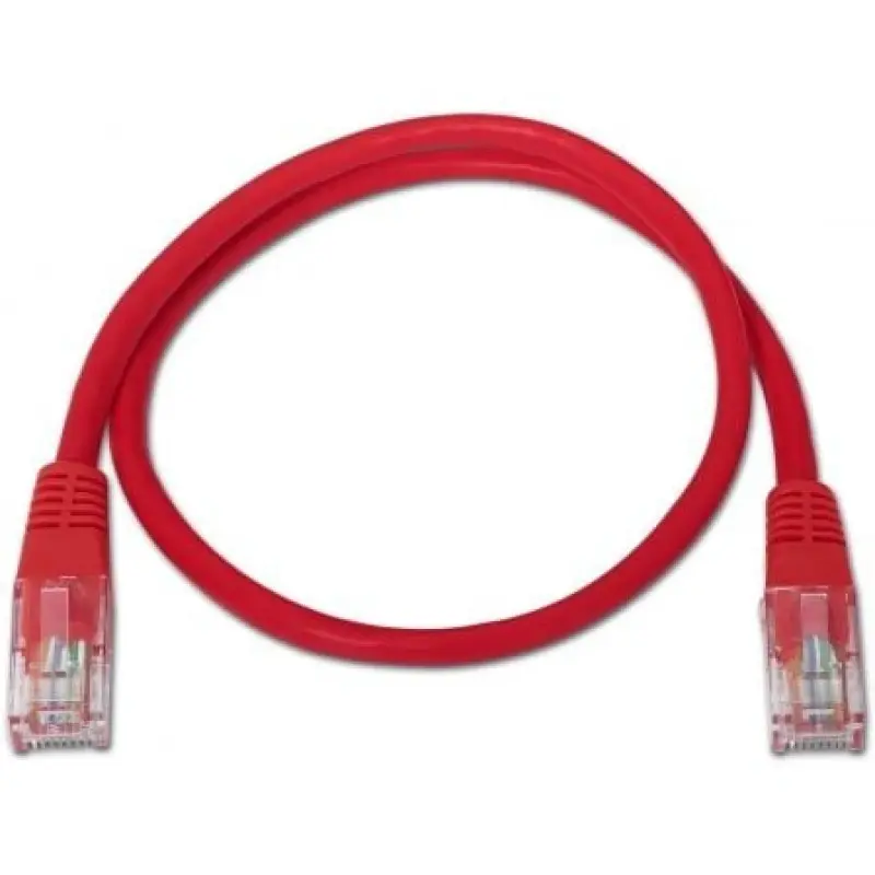Cable de Red RJ45 UTP Aisens A133-0188 Cat.5e/ 1m/ Rojo Cable de Red RJ45 UTP Aisens A133-0188 Cat.5e/ 1m/ Rojo